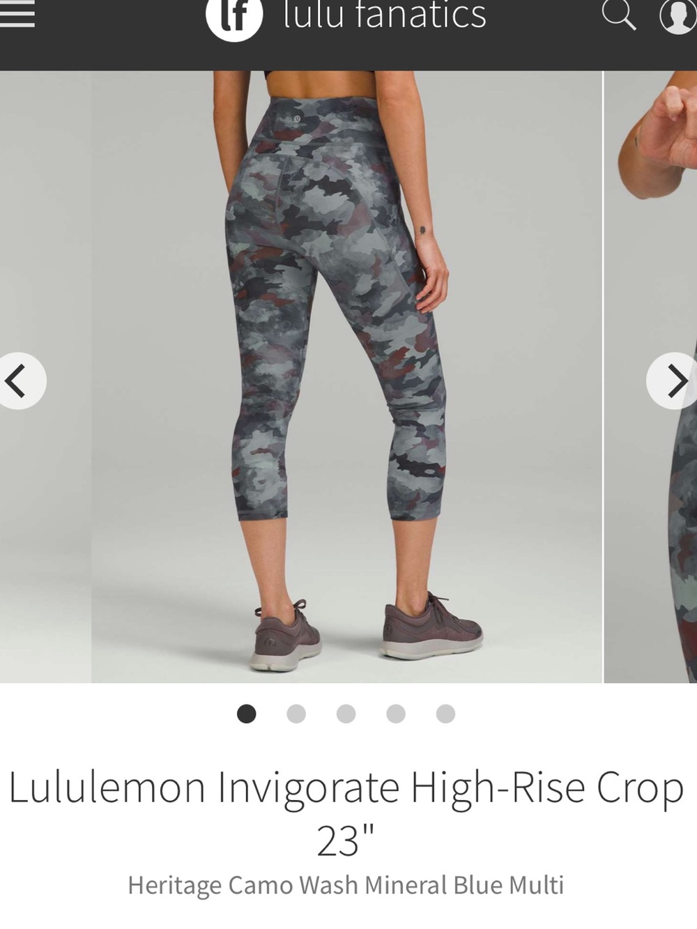 Lululemon Invigorate High-Rise Crop 23" Size 12